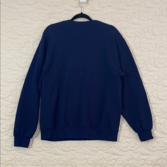 Fruit of the Loom Sweatshirt Blue Crewneck Size Large - Picture 2 of 6